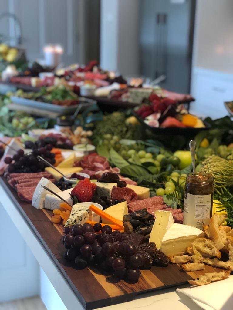 Grazing station at home by Boardwalk Catering