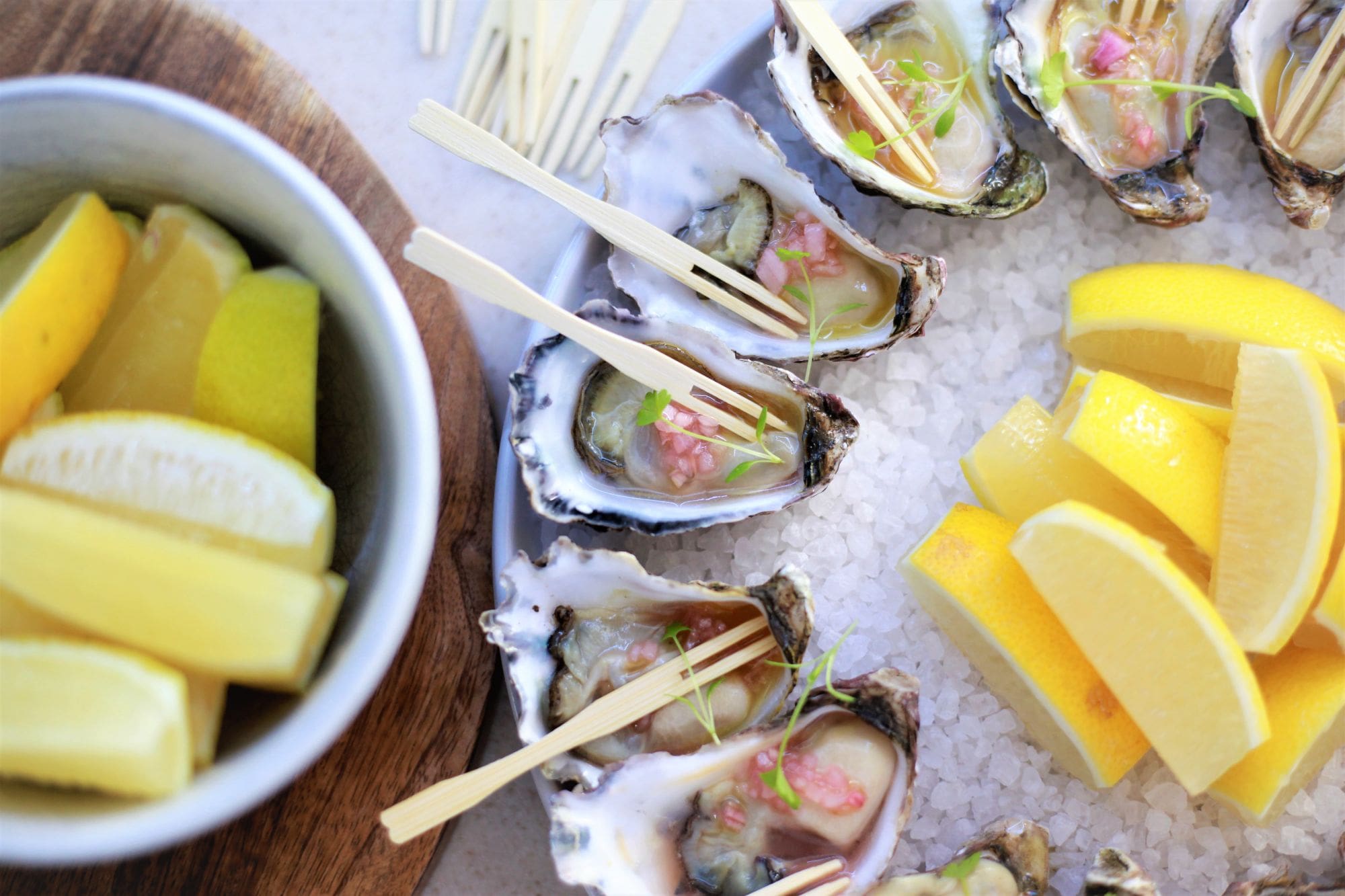 live food station catering sydney; oyster station