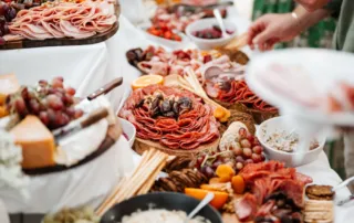 bespoke wedding catering services; budget-friendly wedding catering services; wedding caterer; wedding reception menu ideas; interactive food stations